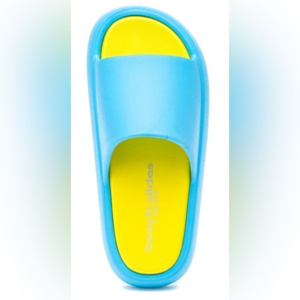 NIB J/Slides Squish Turquoise/YellowEVA Lightweig… - image 6